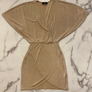 Gold Shimmer Nordstrom Dress Size: Medium